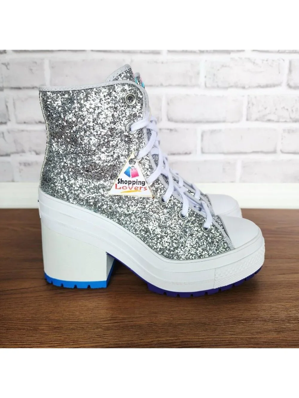 ⭐CONVERSE CHUCK 70 DELUXE Sz 8.5 Mens Shoes Heel Boots Sneakers Glitter A06028C